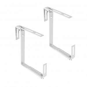 Greemotion Blumenkastenhalterung 343102, weiß, 2 Stück, aus Stahl, verstellbar