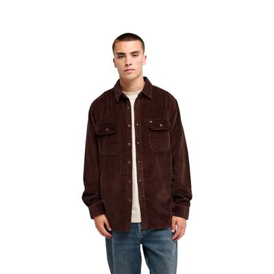 Langarmshirt QUIKSILVER "Venture Cord", Herren, Gr. L, braun (java), Obermaterial: 100% Baumwolle., Shirts Langarmshirt