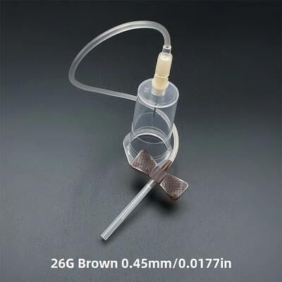 Uplift Picks Disposable Butterfly Blood Collection Needle Set For Veterinary Pet Care brown