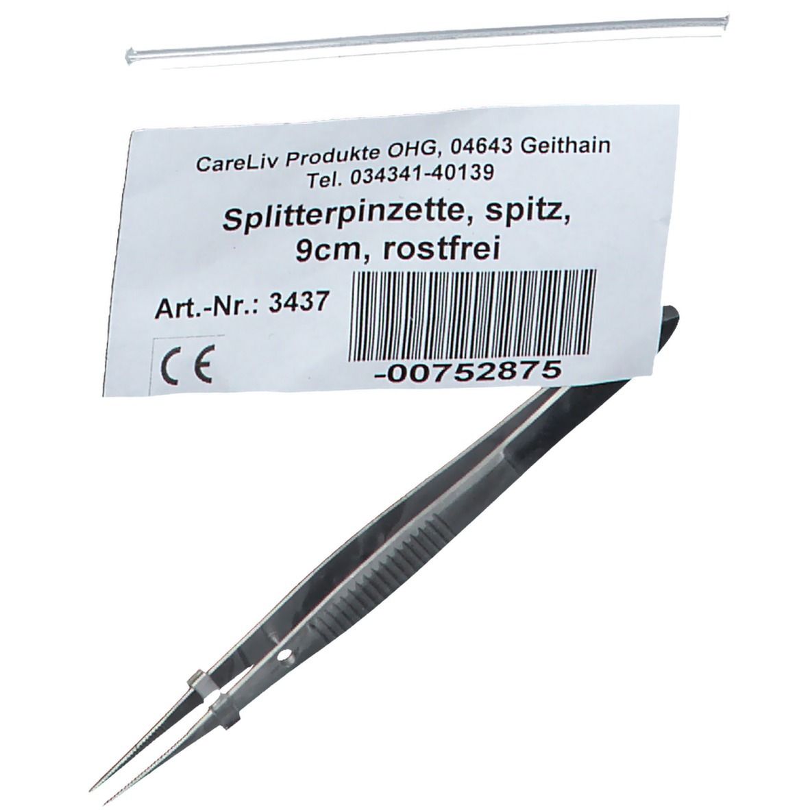 Pinzette Splitter spitz rostfrei 9 cm 1 St