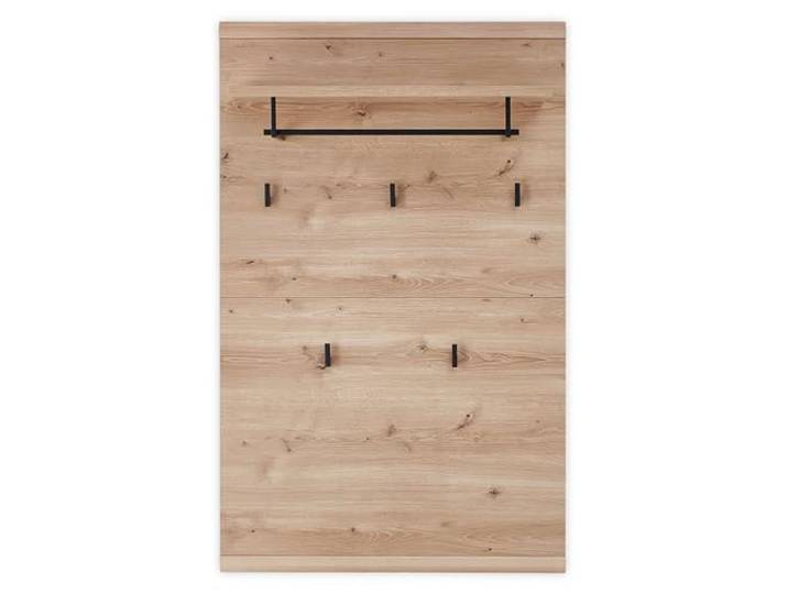 SONOS Garderobenpaneel in Altesche massiv FSC-Zertifiziert - Moderne Hutablage mit zuverlässigen Wandhaken für Jacken & Taschen - 80 x 128 x 30 cm (B/H/T)