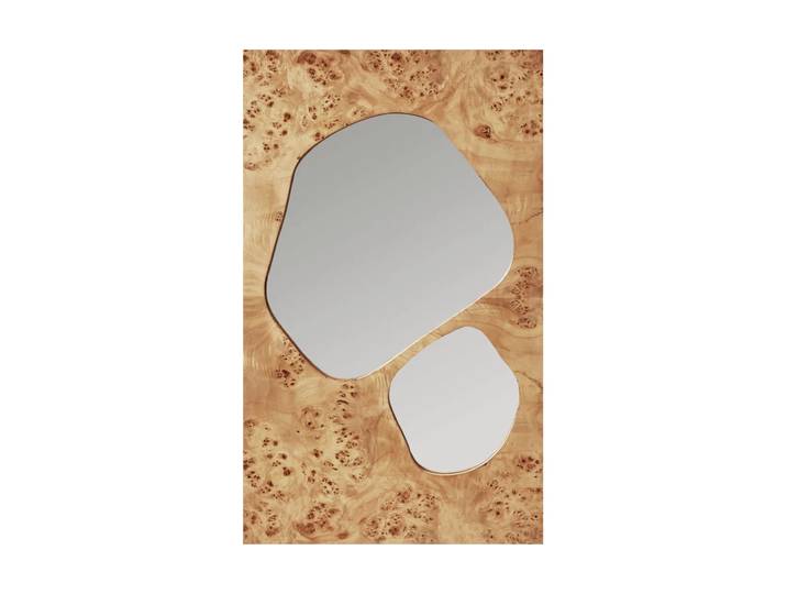 Ferm Living Miroir Folia Natural burl, 82 cm