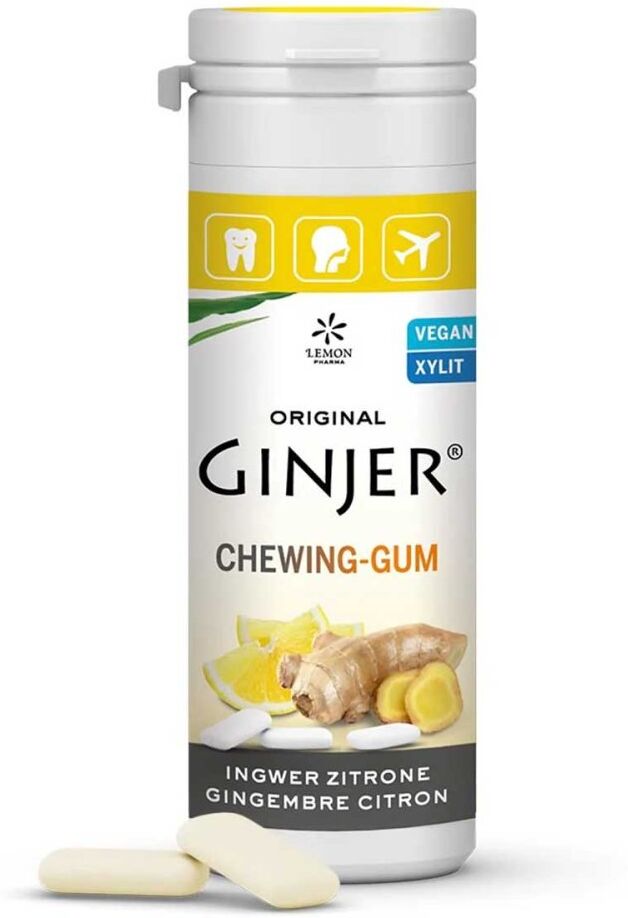 Ingwer Ginjer Kaugummi Zitrone