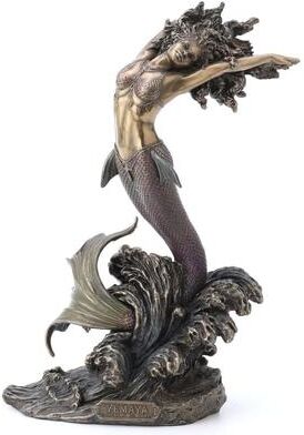 Unicorn Studio 10.63 in H Yemaya Goddess of the Ocean Figurine Poly Resin