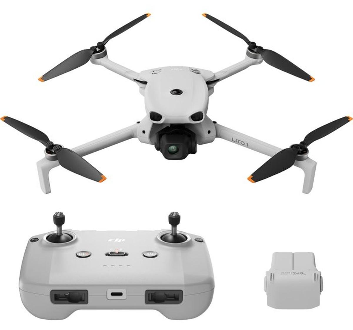 DJI Lito X1, 4 Rotoren, 48 MP, 21000 m, MicroSDXC, 2788 mAh, Grau
