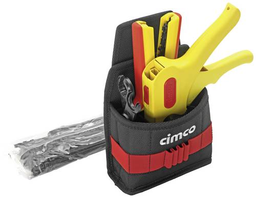 Cimco Gürteltasche Solar inkl. 4 Tlg 170477 Elektriker, Handwerker Werkzeug-Gürteltasche bestückt 5teilig