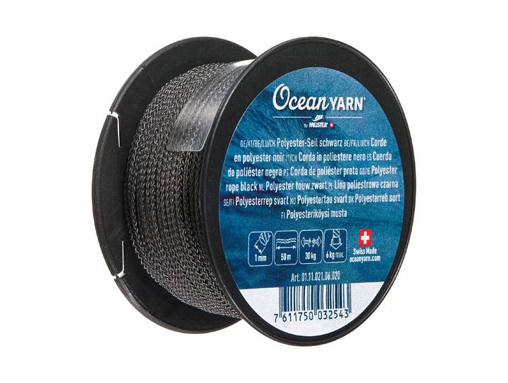 Meister rPET-Seil Normalgefl. 1mm/50m schwarz