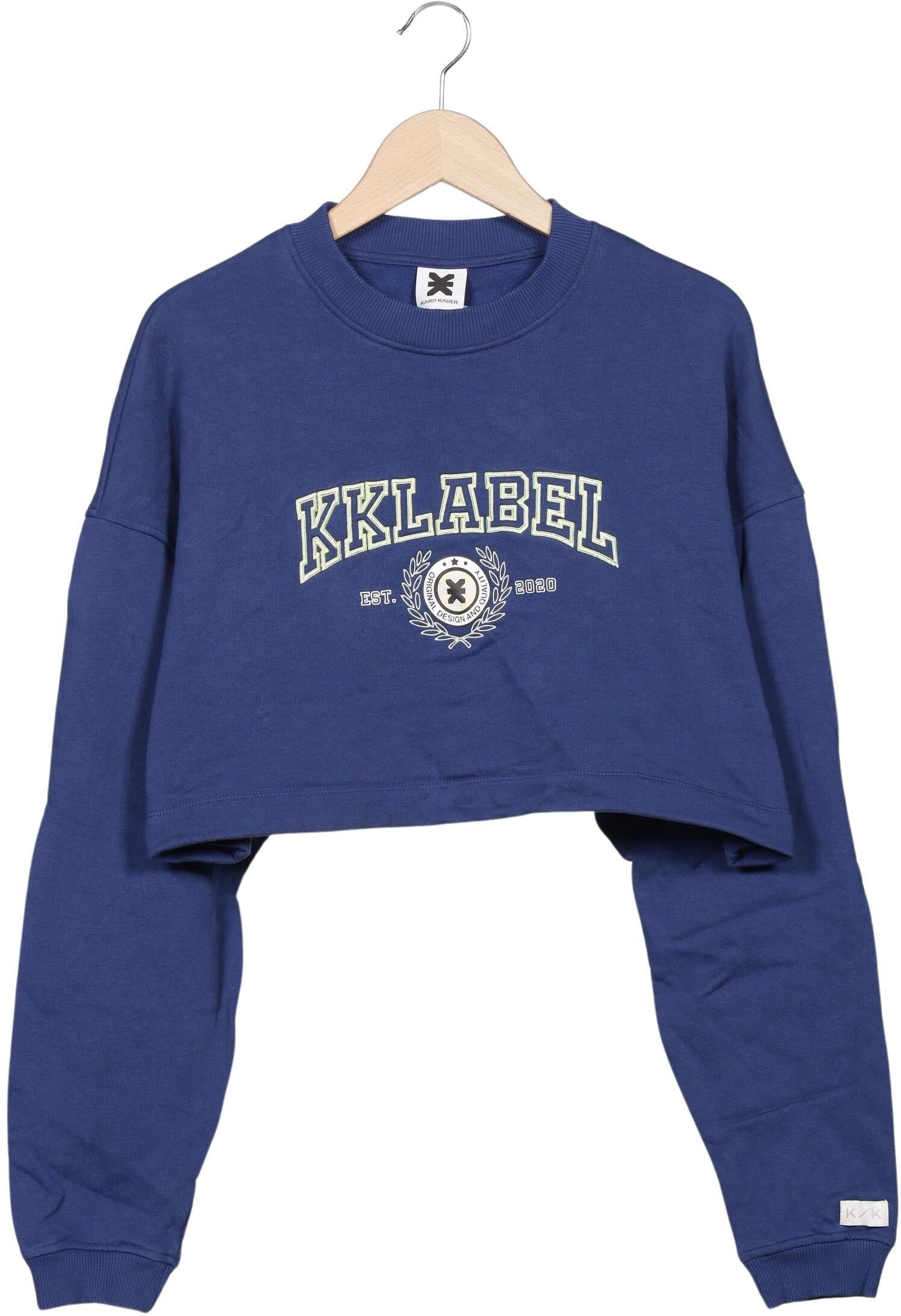 Karo Kauer Damen Sweater, Marineblau, Gr. S, Baumwolle - Second Hand
