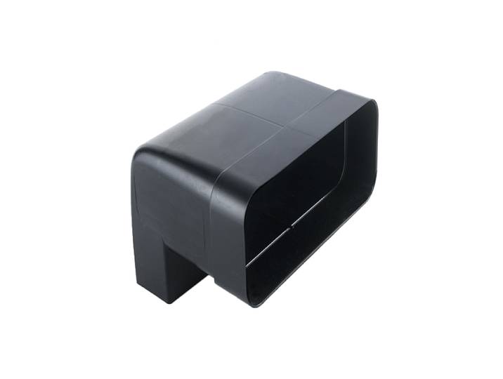 ELICA raccord vertical courbe 90° KIT0121011 pour hotte à évacuation NIKOLATESLA (Noir - plastique)