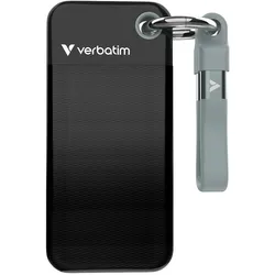 Verbatim Pocket SSD (1 TB), Externe SSD, Schwarz, Grau