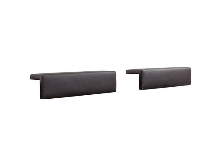 Hasena Kopfteilpolster, Anthrazit, Textil, 2-teilig, 55x14x19 cm, Schlafzimmer, Bett, Bettgestelle- Einzelteile, Bett-Kopfteile