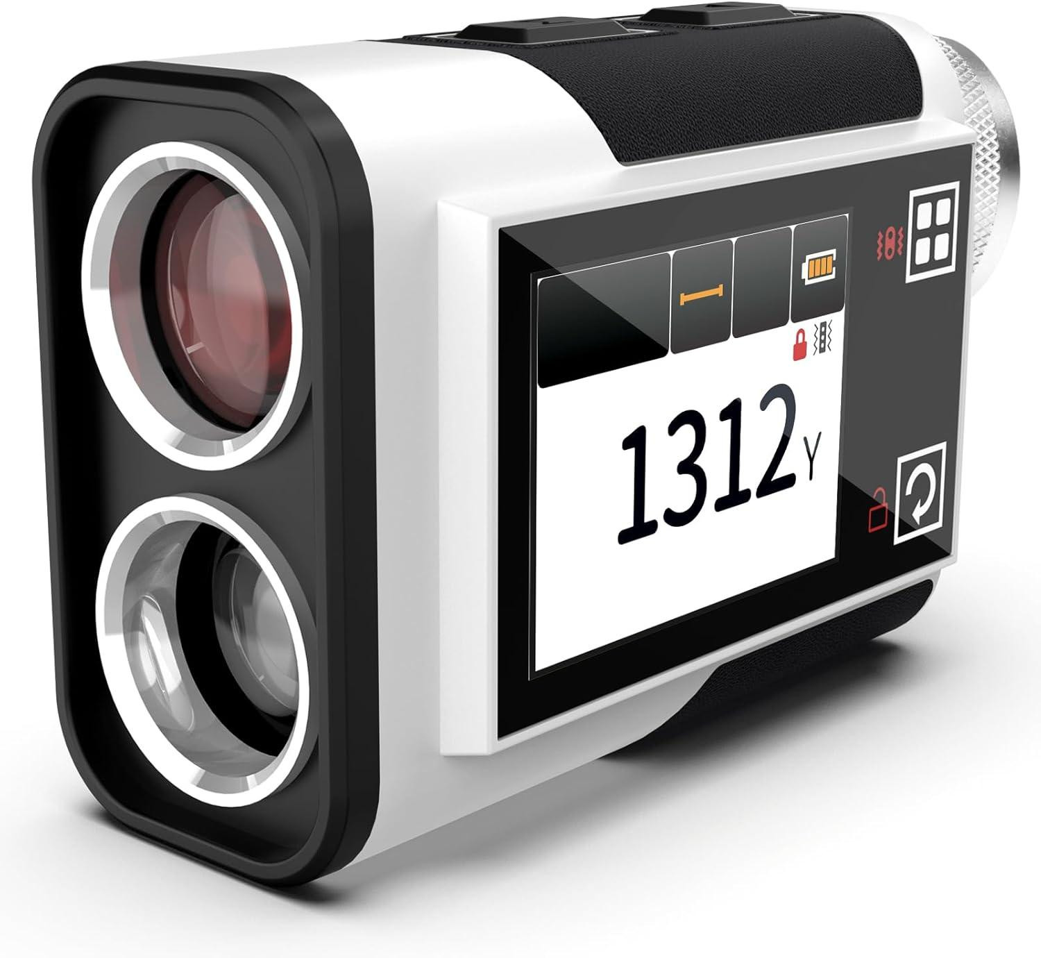 CIGMAN 1312Y Golf afstandsmeter met touchscreen, 1200 meter bereik, hellingscompensatie en USB-C oplaadbare batterij
