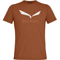 Salewa, Herren, Funktionsshirt, Solidlogo Dry T-Shirt (S), Braun