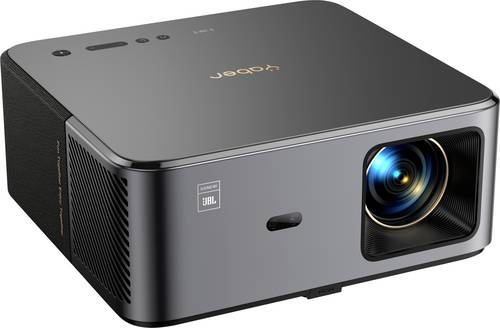 Yaber Beamer K2S LCD 800 ANSI-Lumen 1920 x 1080 Full HD 4K unterstützt, JBL Lautsprecher integriert, Smart-TV-Dongle, Autofokus