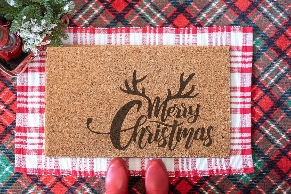 Laser Point Merry Christmas Ingangsmat 90 x 60 cm