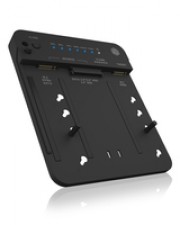 ICY BOX Docking- & Klonstation M.2 NVMe SSD zweifach retail Kunststoff Schwarz (IB-2913MCL-C31)