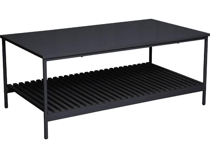 SVITA AMAL Table basse noire Coffeetable Table de salon moderne avec rangement