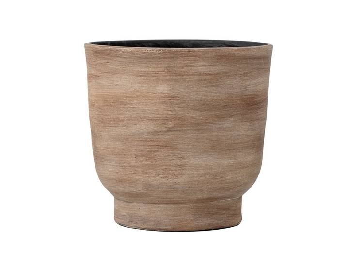 Deko-Blumentopf Serino – Rustikales Terrakotta-Design in Braun - Braun - Luxusbetten24