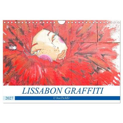 LISSABON GRAFFITI (Wandkalender 2027 DIN A4 quer), CALVENDO Monatskalender