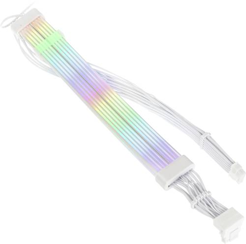 Kolink UR-12-V2x6-ARGB Strom Anschlusskabel Weiß, Transparent, RGB 70cm