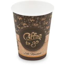 VEPATIM 50x Kaffeebecher L 'Coffee To Go' Latte Macchiato Melange 350ml 420ml