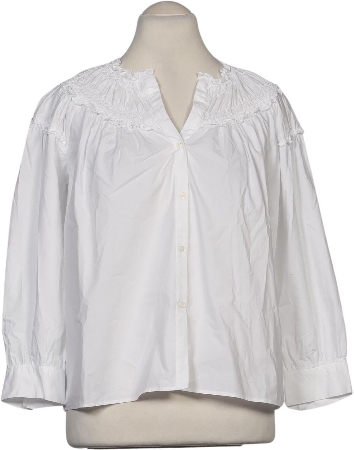 Sandro Damen Bluse, Weiß, Gr. EU 38 (Sandro 2), Baumwolle - Second Hand