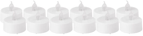 LED-Teelichter, mit Timer, 4 cm Ø, 12 Stück