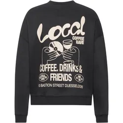 Another Cotton Lab Local Rave Sweatshirt | Gr. L | schwarz - schwarz