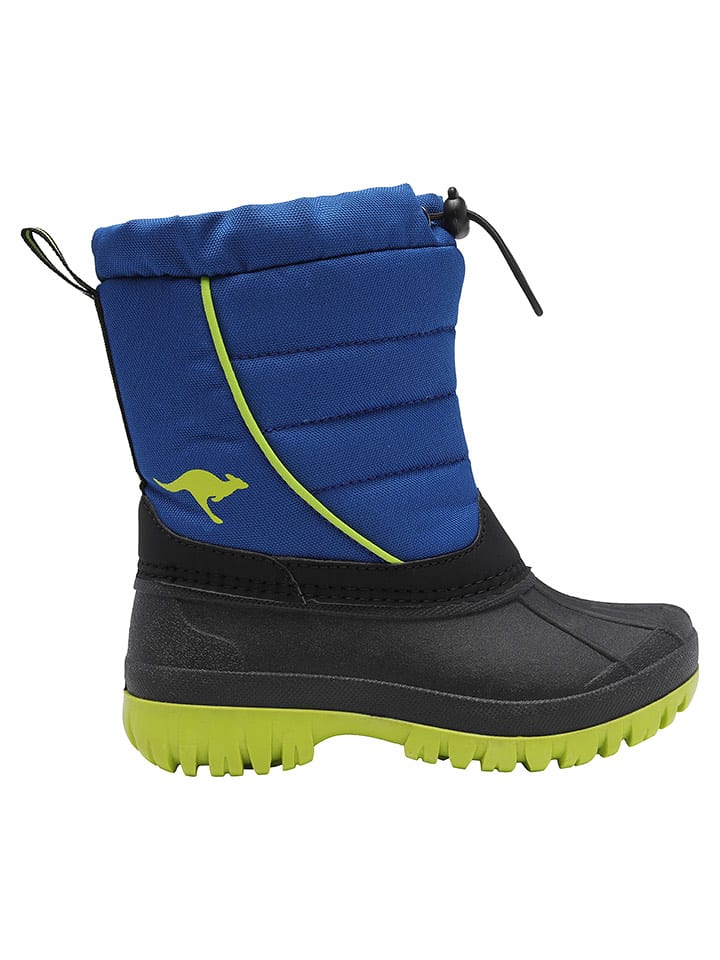 Kangaroos Winterstiefel "K-Ben" in Dunkelblau/ Schwarz/ Grün - 33