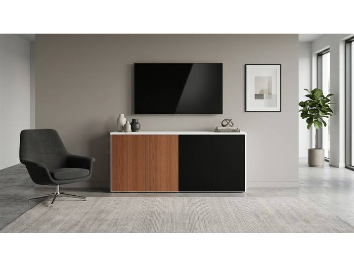 20 cm tiefe Kommode nach Maß MDF Beschichtet MDF Weiß matt
