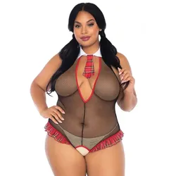 LEG AVENUE - SCHULMDCHEN CROTHLESS FITNESS TEDDY PLUS GRÖSSE