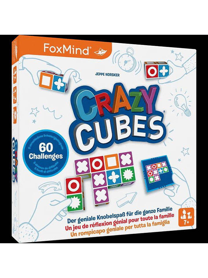 Foxmind Legespiel "Crazy Cubes" - ab 7 Jahren - onesize