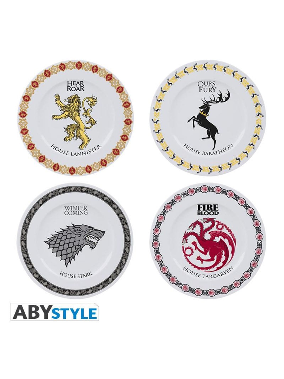 ABYstyle - Game Of Thrones - Set Of 4 Plates (Houses)