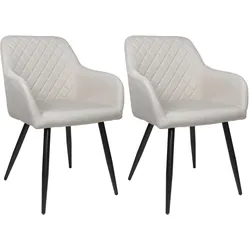 Albatros Esszimmerstuhl SILA, 2er Set, Beige