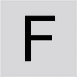 RZB 99224.003.F Buchstabe F 200 mm 1 St.