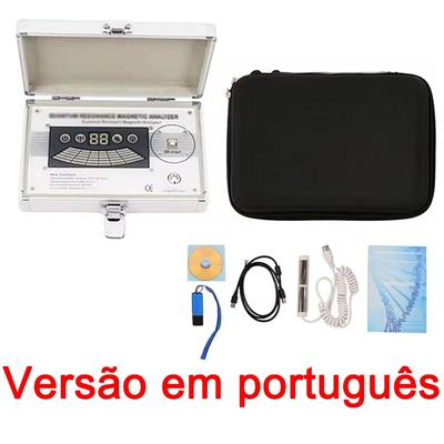 Portable Quantum Magnetic Body Health Analyzer With 54 Reports portuguese Version