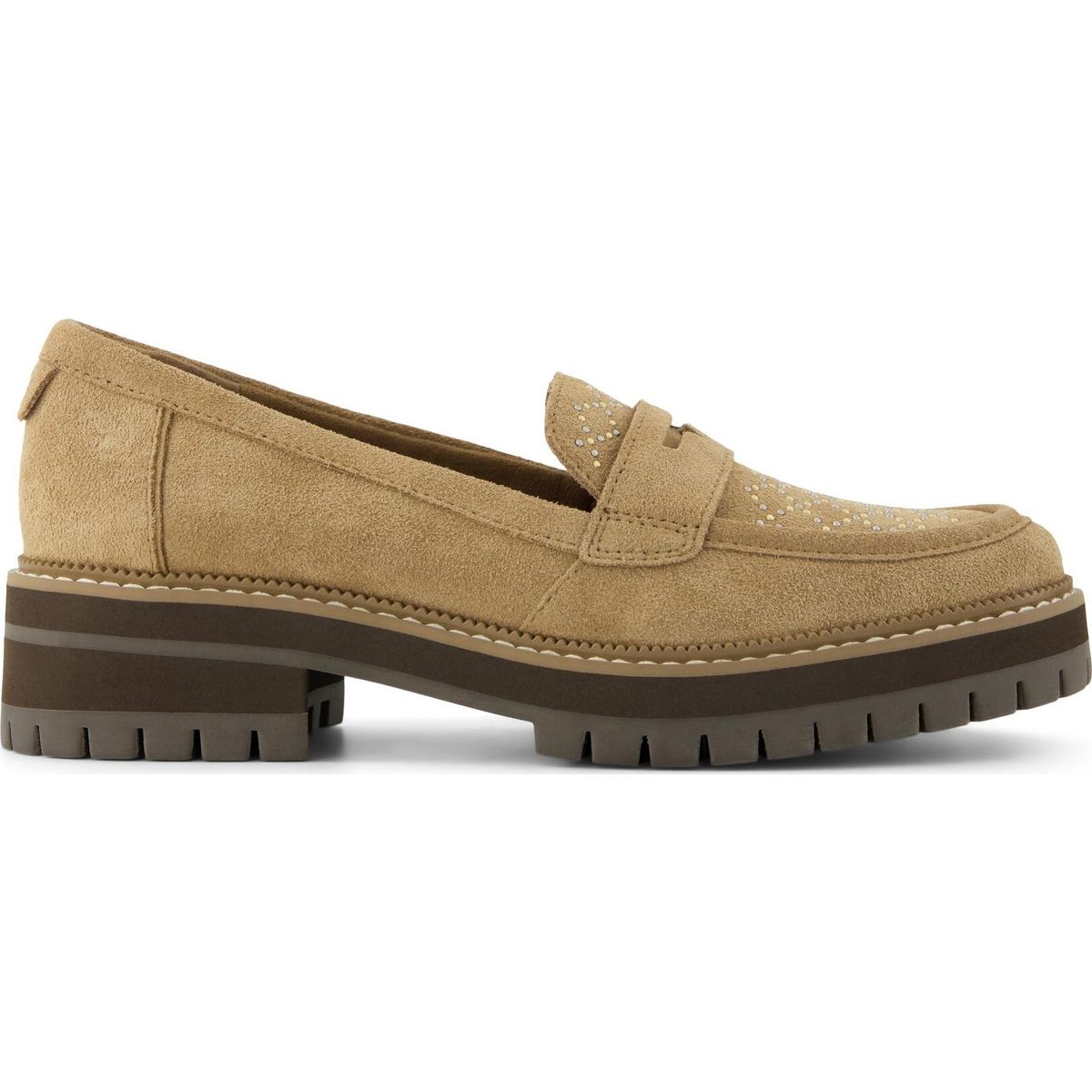 Toms Cara light brown suede/studs 39 10023396-39