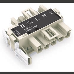WAGO Netz-Adapter Netz-Stecker - Netz-Buchse Gesamtpolzahl: 5 Dunkelgrau 20 St. 770-7505