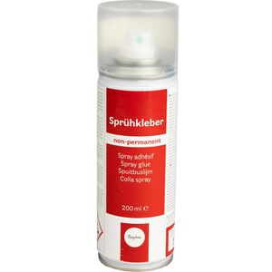 Rayher Sprühkleber 3401400, 200ml, ablösbar, transparent
