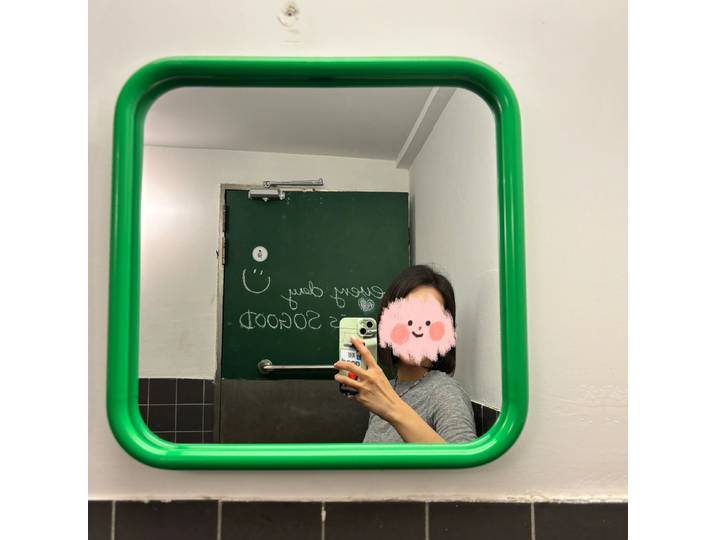 Miroir de salle de bain en acier inoxydable, petit miroir de maquillage moderne avec cadre en métal, miroir mural portable, décoration intérieure.