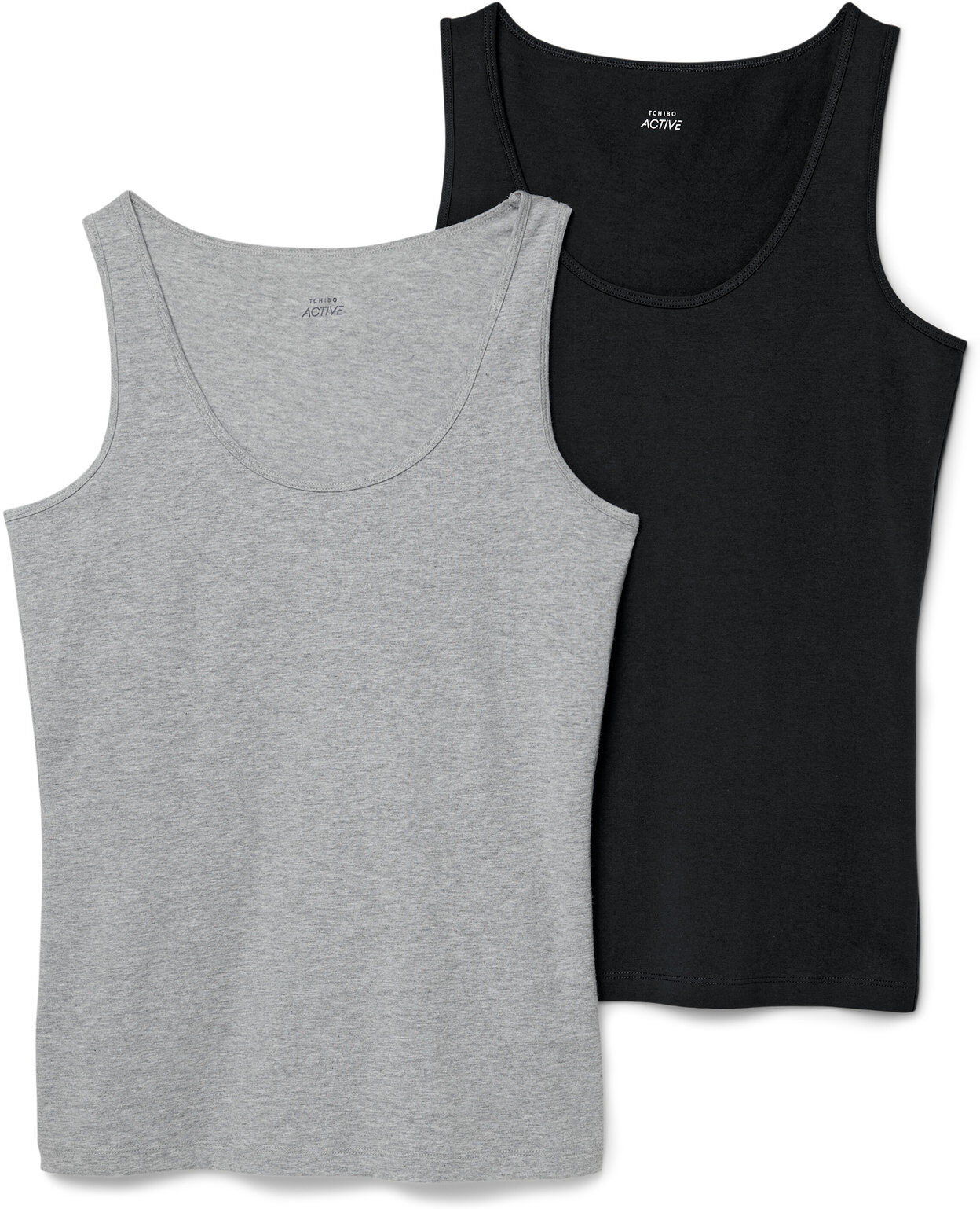 Tchibo - 2 Tops - Damen - Gr. XXL - schwarz
