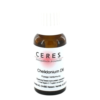 CERES Heilmittel GmbH CERES Chelidonium D 6 Dilution 20 ml 00971264