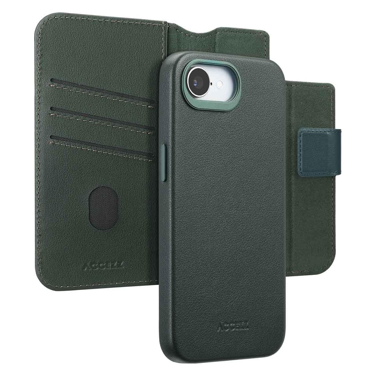 Accezz Libreria in Pelle Due in Uno con MagSafe (Apple iPhone 16e) (SH00086442 GSM Hoesje)
