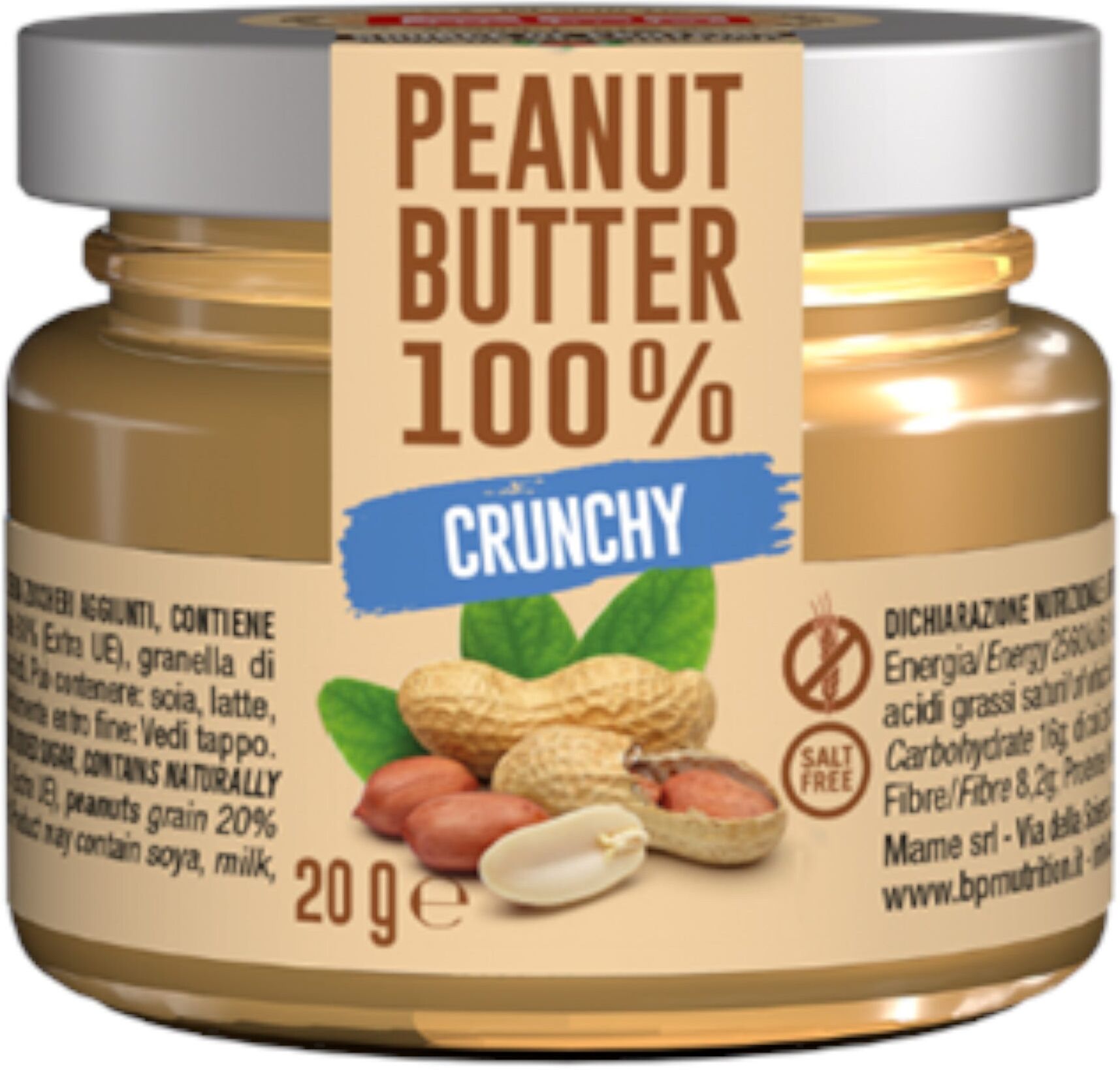 BPR NUTRITION Peanut Butter 100% Crunchy 20 G 