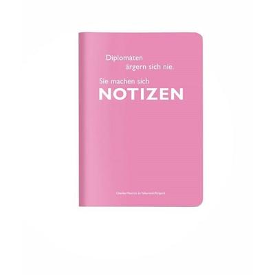 Heft A6 kariert, 'Diplomaten ärgern sich nie. Sie machen sich Notizen.' (Maurice de Talleyrand-Périgord)