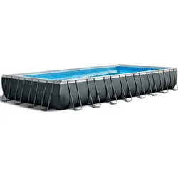 Intex Frame Swimming Pool Set "Ultra Quadra XTR",anthrazit,975 x 488 x 132 cm
