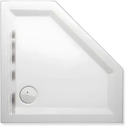 Mauersberger fünfeck Duschwanne „ceptor“ 900 mm in Weiß