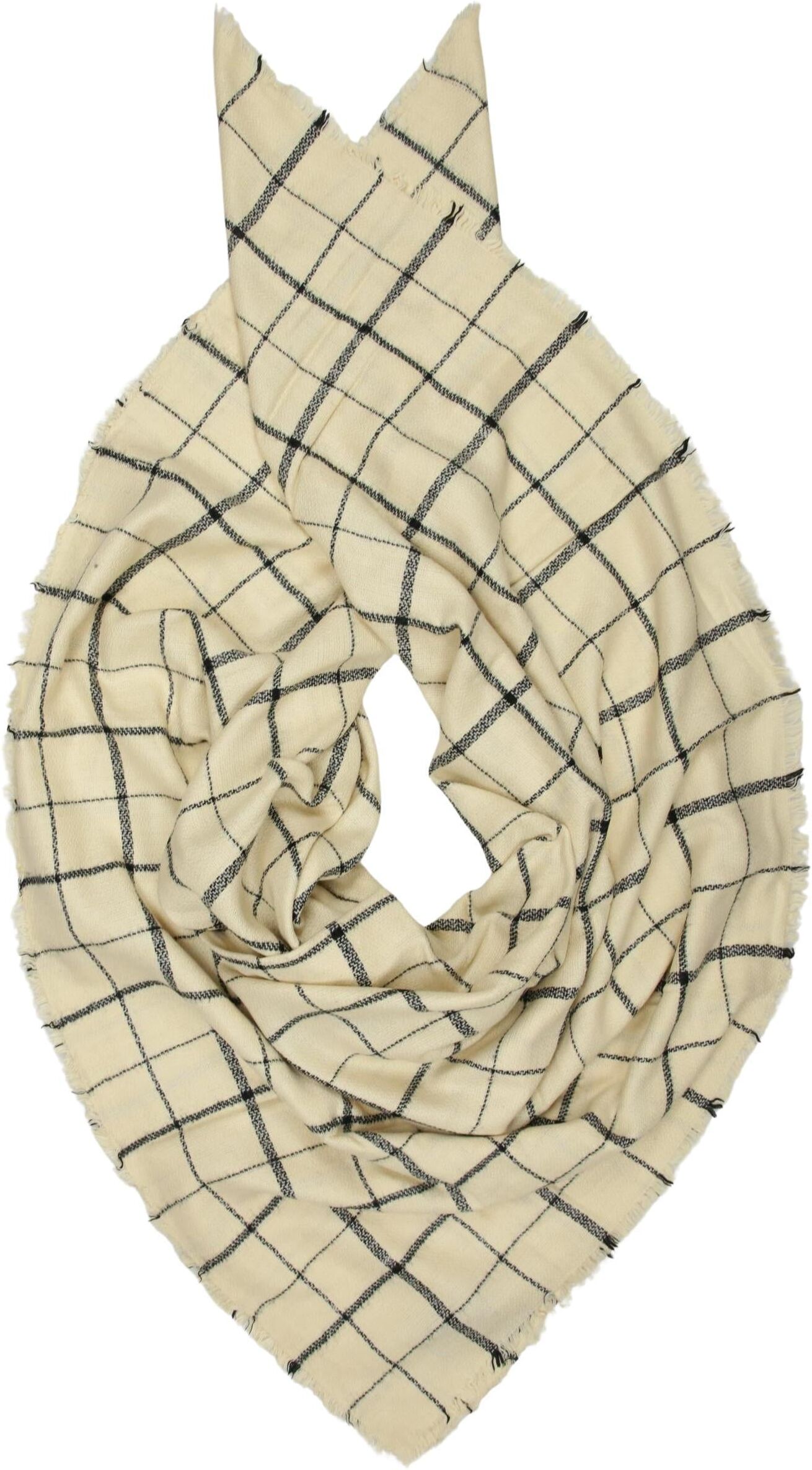 Zara Damen Schal oder Tuch, Beige, Synthetik - Second Hand