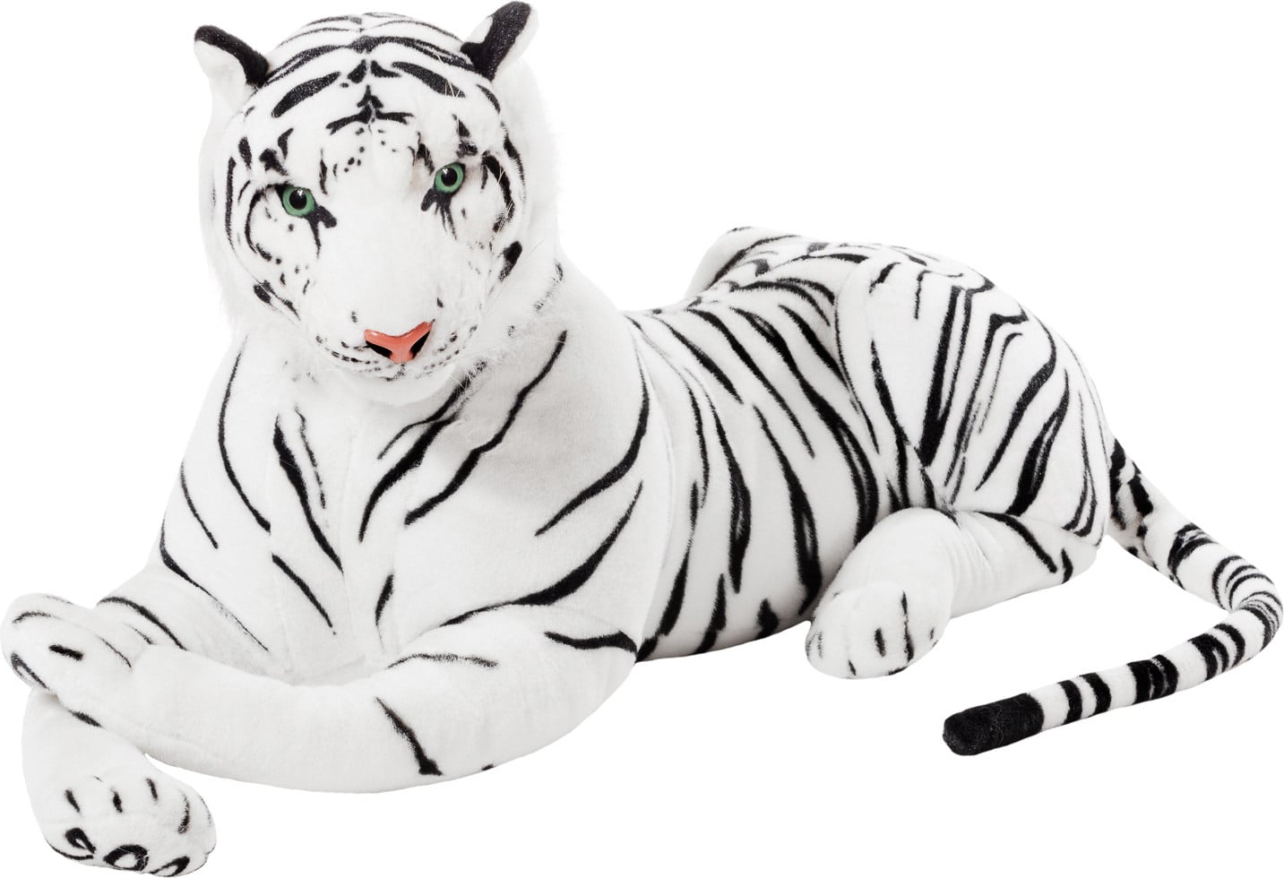 Brubaker Knuffel Tiger, wit, 110 cm
