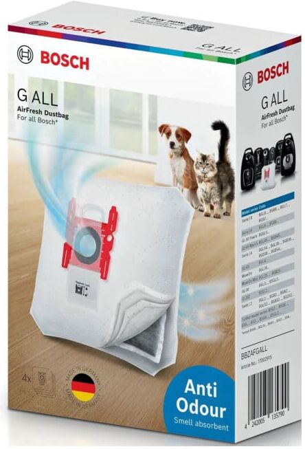 BOSCH Sac filtrant AirFresh BBZAFGALL 4 pièces (BBZAFGALL)